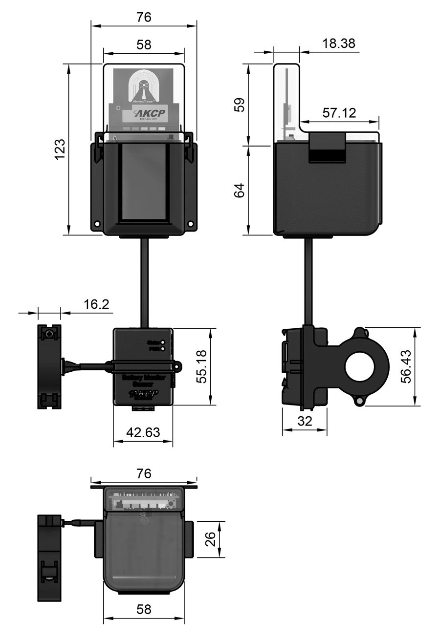 Battery Monitoring Sensor - AKCP Intelligent Sensors