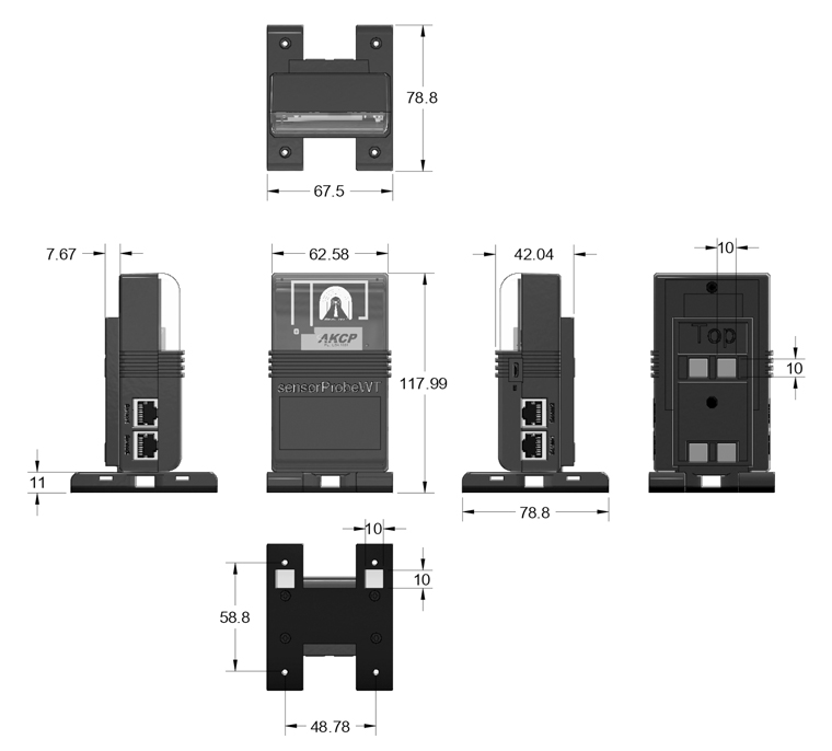 Sensorprobe Wireless Tunnel Akcp Remote Sensor Monitoring Data